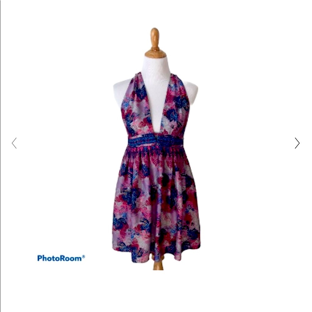Free people color butterfly dress